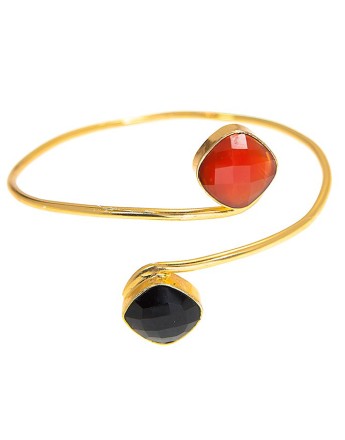 Bangle_D Carnelian_Black