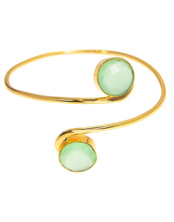 Bangle_D Green Chalcedony