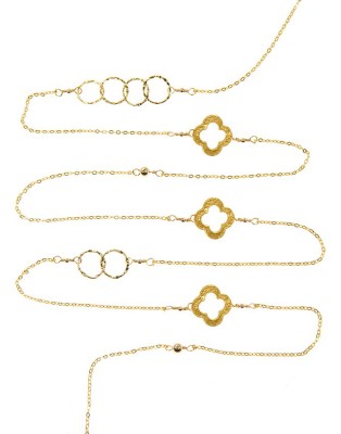 L Necklace_gold C & Clover