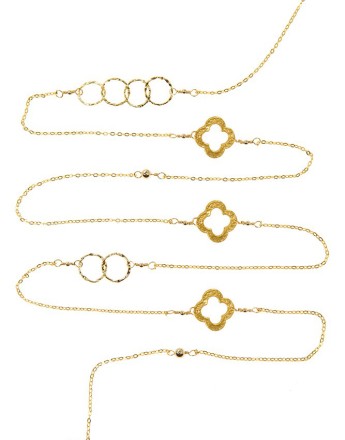 L Necklace_gold C & Clover