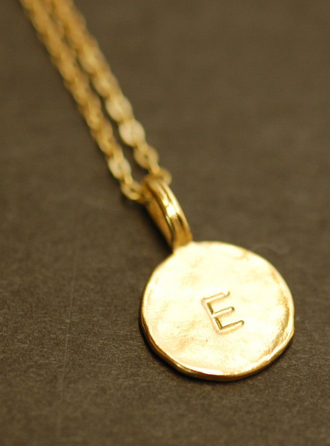 Women's Initial Necklace - Vermeil Gold Chain with Cross by Talisa