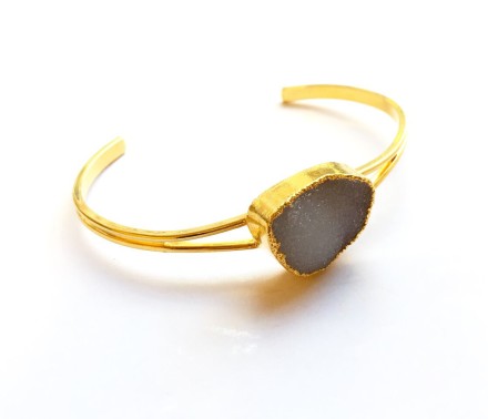 Smoky Druzy Bangle