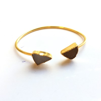 d gray triangle bangle