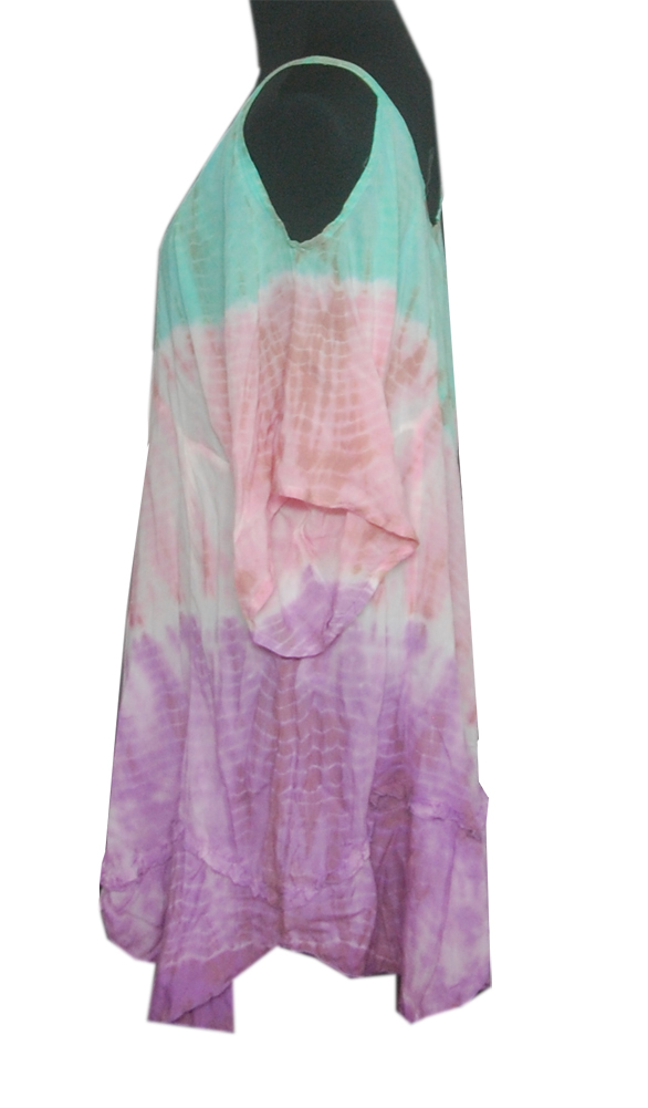 Lani Lau Nadia Pink Multi-Colors Dress - Aqua Sky Boutique