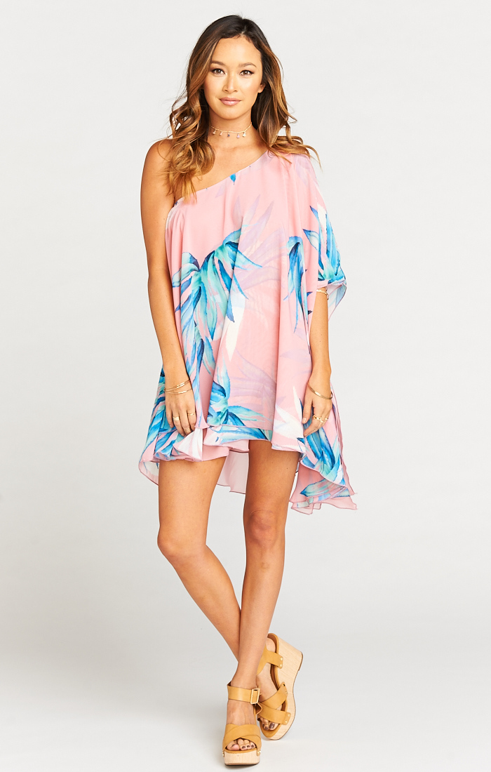 Show me your Mumu Zsa Zsa Tropical Twist One Shoulder Short Dress ...